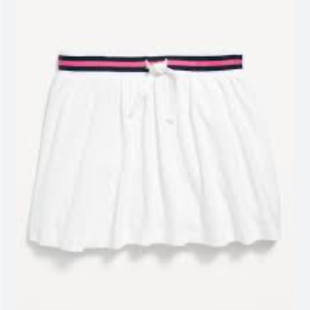 NWT Loop-Terry Drawstring Skort for Girls- tennis - active - Old Navy